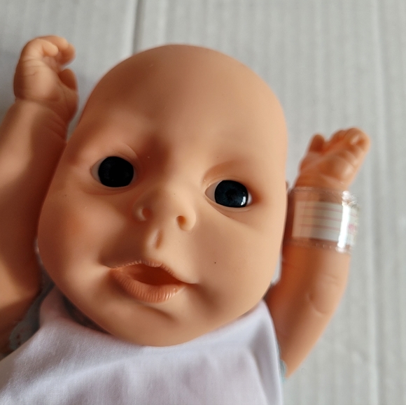 Vintage 1988 Raffoler Neborn Baby White Boy Doll 54592 With Accessories - Picture 10 of 14